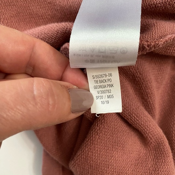 Old Navy Loose French Terry Tie Open Back Sweatshirt Cutout Women’s XL - Picture 8 of 12